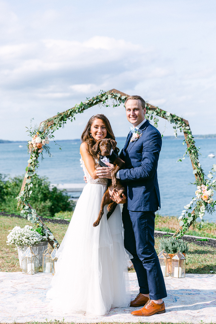 Bride and Groom Photos in Finger Lakes New York at Backyard Wedding