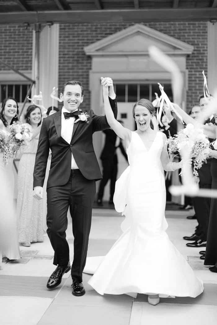 Bride and Groom Celebrate After Long Island Wedding Ceremony