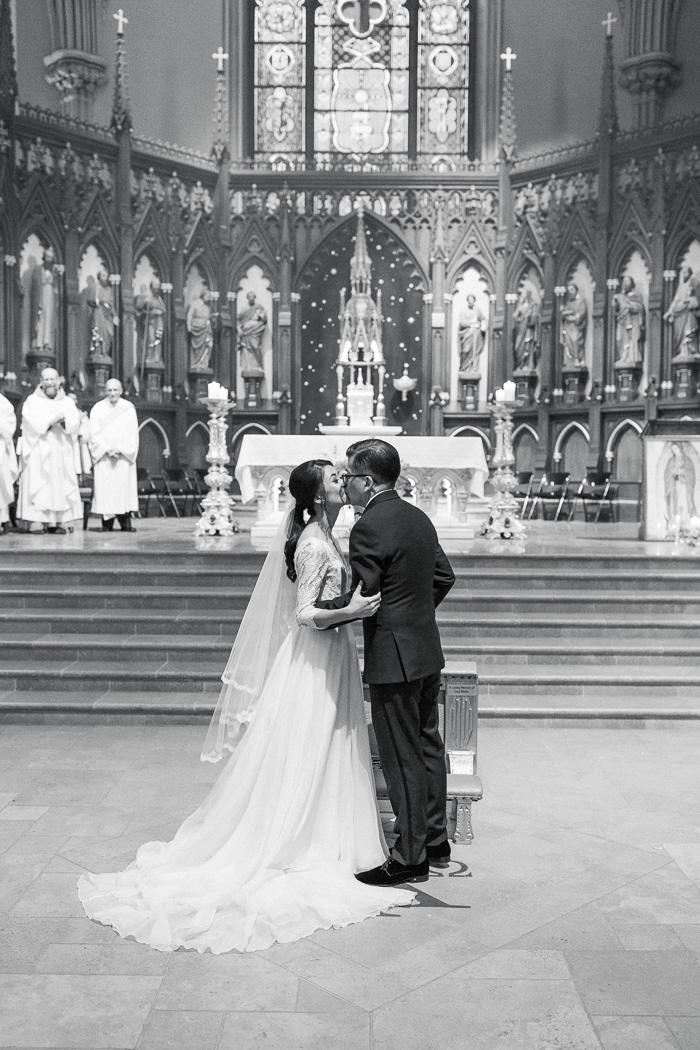 Catholic church wedding ceremony in  NYC