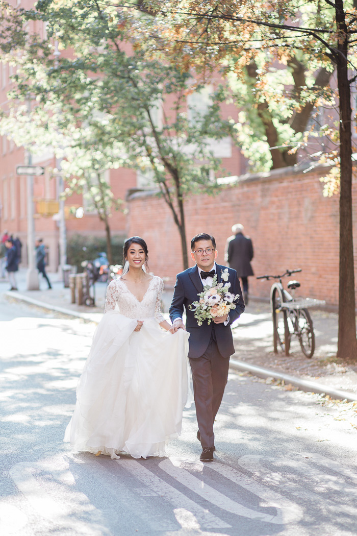 NYC Bride and groom wedding photos