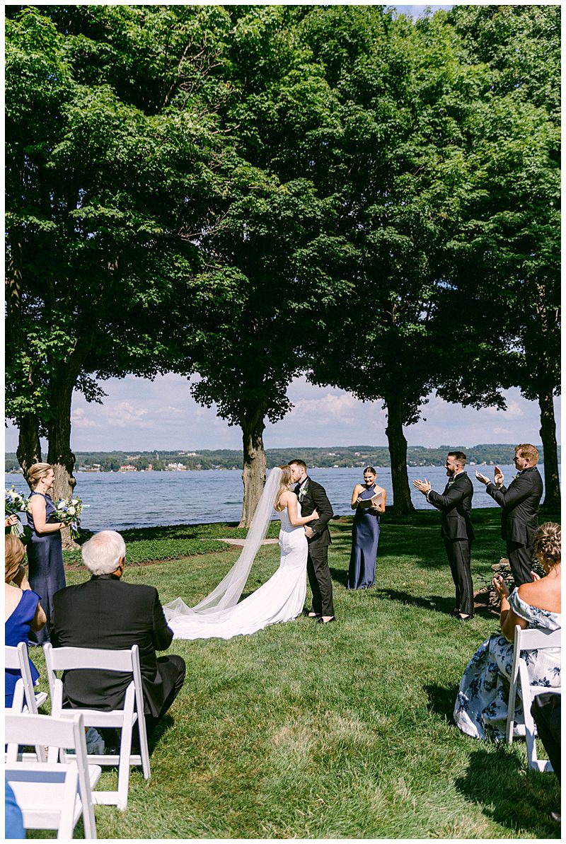 WEDDING CEREMONY AT SKANEATELES LAKE