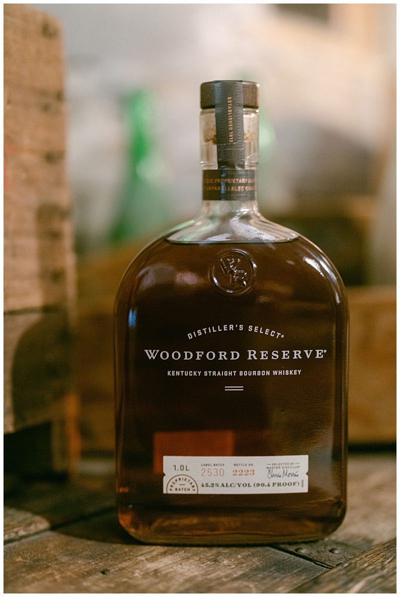 CLOSE UP OF WOODFORD RESERVE BOURBON