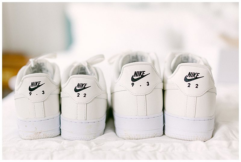 PERSONALIZED NIKE BRIDE AND GROOMS SHOES