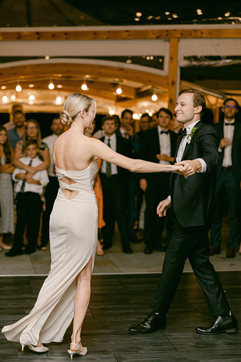 WEDDING RECEPTION FIRST DANCE AT INNS OF AURORA