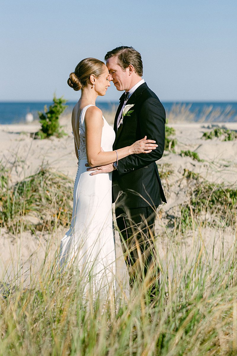 GOLDEN HOUR WEDDING PHOTOS AT THE BEACH IN SPRING LAKE, NJ